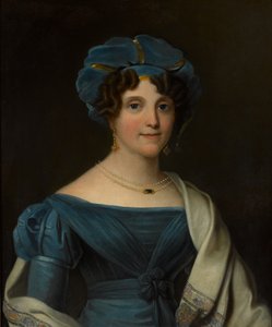 Lady Nicolls, Ehefrau von Generalmajor Sir Jaspar Nicolls KCB, um 1827 von Noel Norman Carter