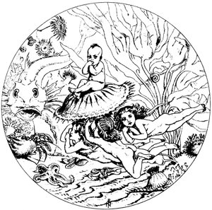 Illustration aus dem Märchen Die Wasserbabys von Charles Kingsley, 1863