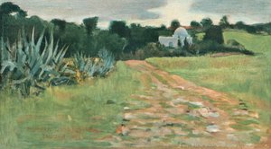 Saints House und Feld, Tanger, 1885 von Norman Garstin