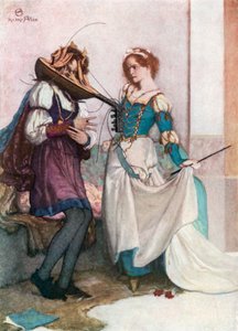 Die sanfte Katharina. Der Widerspenstigen Zähmung – Akt II, Szene 1 von Norman Mills (after) Price