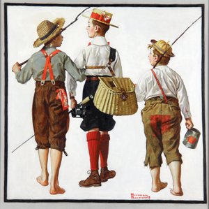 Angelausflug, Sie werden nächste Woche zurückkommen von Norman Rockwell