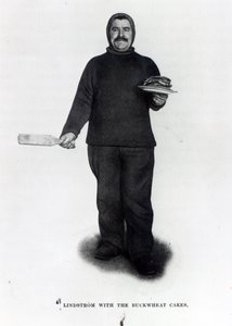 Lindstrom mit den Buchweizenkuchen, aus Der Südpol von Roald E. Amundsen, ca. 1910-12
