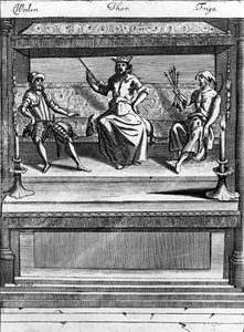 Woden, Thor und Friga, 1670-1680