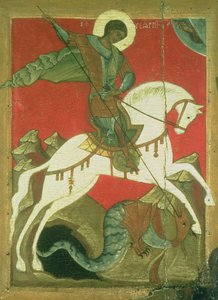 Ikone von St. Georg und dem Drachen