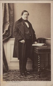 Porträt des Komponisten Gioachino Antonio Rossini 1792-1868, vor 1868