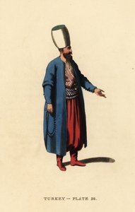 Offizier der Janitscharen oder osmanische Infanterie von Octavian (after) Dalvimart