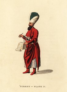 Subalterner Offizier der Janitscharen, die osmanische Infanterie von Octavian (after) Dalvimart