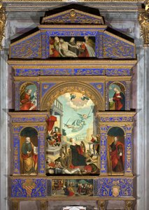 Polyptychon des Martyriums mit dem gezahnten Rad der Heiligen Katharina von Alexandria