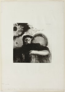 Ein seltsamer Jongleur, Platte 5 aus Hommage an Goya von Odilon Redon
