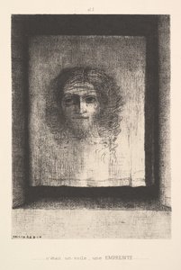 Ein Schleier, ein gedrucktes Bild, 1891 von Odilon Redon