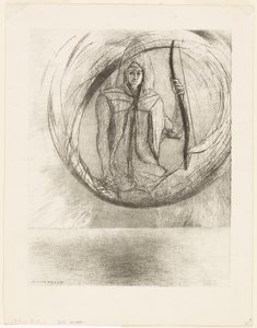 Und darüber hinaus, das Astrale Idol, die Apotheose, Platte 2 von 6 von Odilon Redon