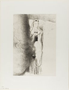 Und der Engel nahm das Räuchergefäß, Platte 4 von 12 von Odilon Redon
