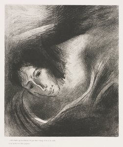 Und der Teufel, der sie verführte, wurde in den Feuer- und Schwefelsee geworfen, wo das Tier und der falsche Prophet sind von Odilon Redon