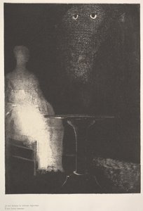 Unten sah ich die dunstigen Konturen einer menschlichen Gestalt von Odilon Redon