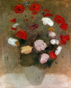 Blumenstrauß mit Mohnblumen von Odilon Redon