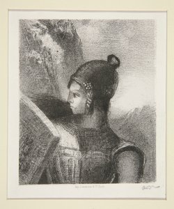 Brünnhilde, Frontispiz der La Revue Wagnerienne von Odilon Redon