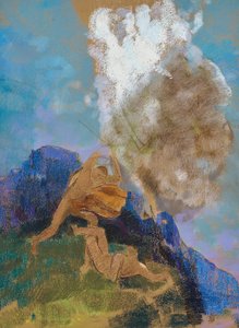 Kain und Abel, um 1890 von Odilon Redon