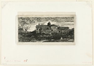 Kapelle und Pilgerhospiz in Harambeltz (Basses-Pyrenees) von Odilon Redon