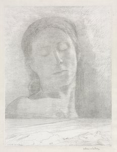 Geschlossene Augen von Odilon Redon