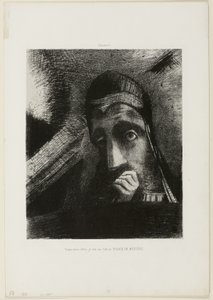 Gesicht des Geheimnisses, Platte 1 aus Hommage an Goya von Odilon Redon