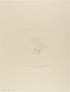Frontispiz/Titelblatt für die Versuchung des heiligen Antonius von Odilon Redon