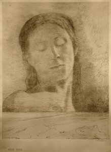 Geschlossene Augen von Odilon Redon