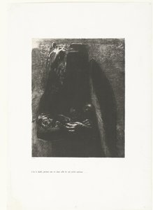 Es ist der Teufel, der die sieben Todsünden auf seinen Flügeln trägt von Odilon Redon