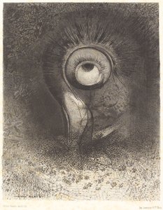 Es gab vielleicht eine erste Vision, die in der Blume versucht wurde von Odilon Redon