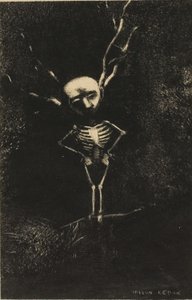 Im Labyrinth der Äste erschien die bleiche Gestalt, Platte 2 von 7 von Odilon Redon