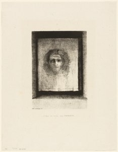 Es war ein Schleier, ein Abdruck, Platte 1 von 6 von Odilon Redon