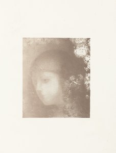 Kinderkopf mit Blumen von Odilon Redon