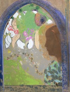 Profil einer Frau am Fenster, ca. 1912 von Odilon Redon
