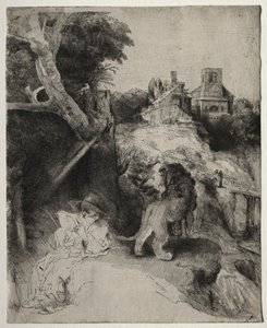 St. Hieronymus liest in einer italienischen Landschaft