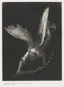 Die Apokalypse des Heiligen Johannes: Und ich sah in der rechten Hand dessen, der saß..., 1899 von Odilon Redon