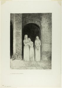 Die Priesterinnen warteten, aus Nacht von Odilon Redon