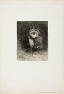 Es gab vielleicht eine erste Vision in der Blume, Tafel 2 von 8 aus "Les Origines" von Odilon Redon