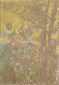 Bäume auf gelbem Hintergrund, 1901