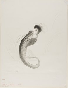 Unbetitelte Probelithographie von Odilon Redon