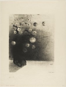 Warum sollte es keine unsichtbare Welt geben...?, Platte 6 aus Edmond Picards Le Jure von Odilon Redon