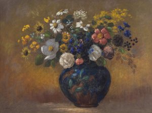 Wildblumen in einer Vase, ca. 1910 von Odilon Redon