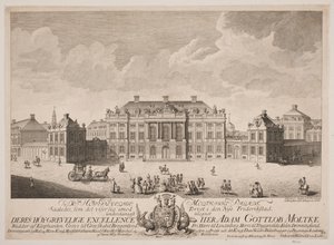 Der Moltkesche Palast am Amalienborg Schlossplatz