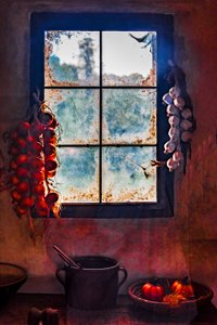Herbst Küchenfenster