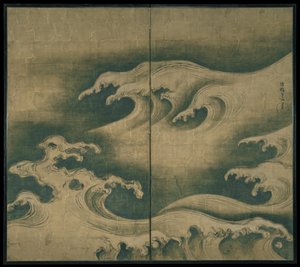 Raue Wellen von Ogata Korin
