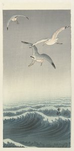 Drei Möwen von Ohara Koson