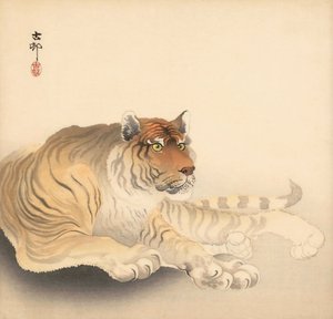 Tiger, 20. Jahrhundert (japanischer Druck)