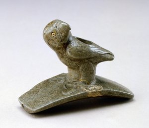 Falken-Effigie-Pfeife, 200 v. Chr. - 100 n. Chr. von Ohio Hopewell culture
