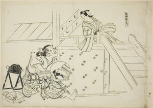Eine Frau Nomori von Okumura Masanobu