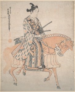 Edelmann auf einem Pferd von Okumura Masanobu