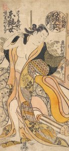 Frau entkleidet sich von Okumura Toshinobu