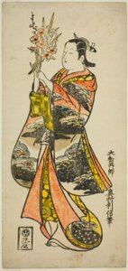 Junge Frau mit Blumen